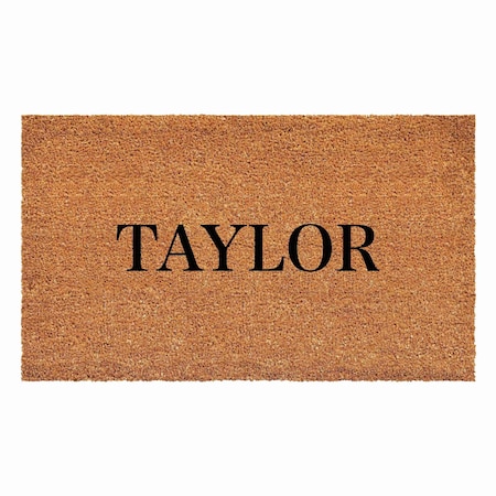 Calloway Mills Personalized Door Mat, Black, Natural, 36 in W x 72 in L 111513672